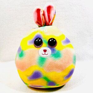 Ty "Furry" Tie-Dye Look Squish-A-Boos Plush Bunny Stuffed Animal Toy